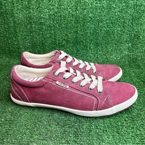 Taos Star Shoes Womens Size 9.5 Canvas Low Top Lace Up Sneakers